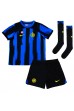 Inter Milan Lautaro Martinez #10 Jalkapallovaatteet Lasten Kotipeliasu 2023-24 Lyhythihainen (+ Lyhyet housut)